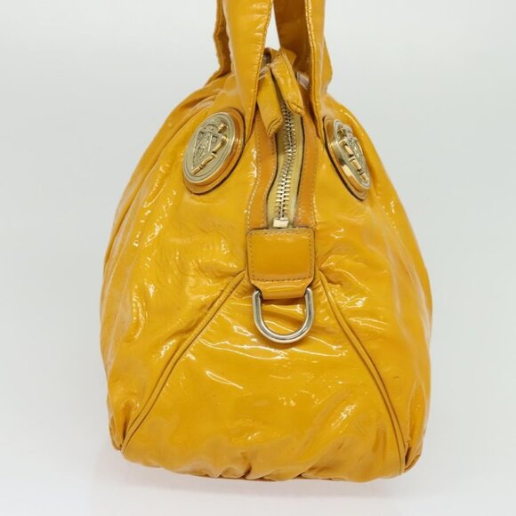 GUCCI Tote Bag Enamel Yellow Gold 197019 Auth bs28709 - Picture 4 of 16
